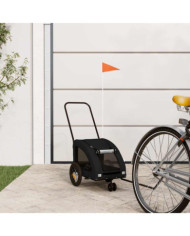 Remorque de vélo pour animaux de compagnie noir | Mobilier & Déco