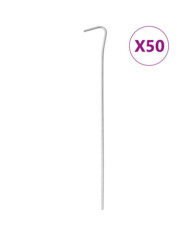 Piquets de tente 50 pcs 23 cm Ø3 mm acier galvanisé | Mobilier & Déco