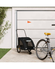 Remorque de vélo pour animaux de compagnie noir | Mobilier & Déco