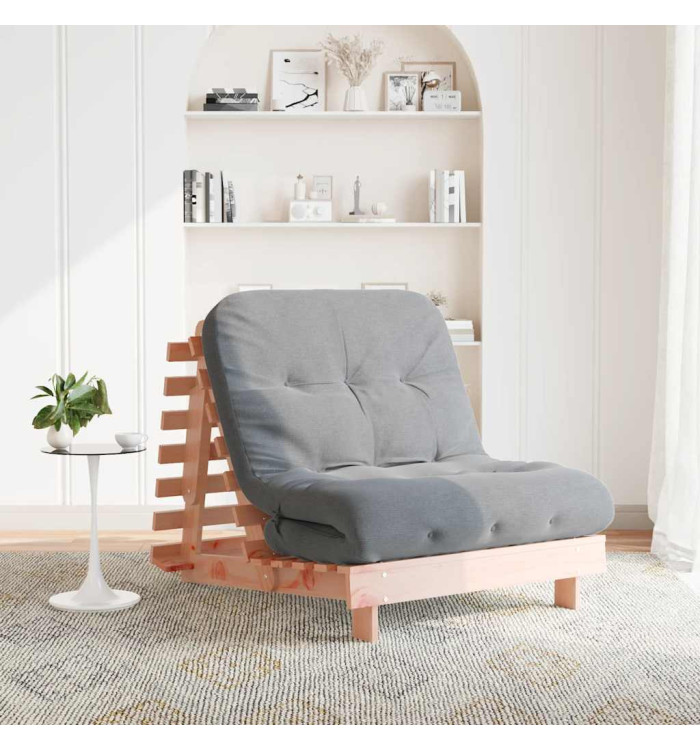 Canapé-lit futon avec matelas 90x206x11 cm bois massif douglas | Mobilier & Déco