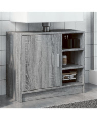 Armoire d'évier sonoma gris 63x29x55 cm bois d'ingénierie | Mobilier & Déco