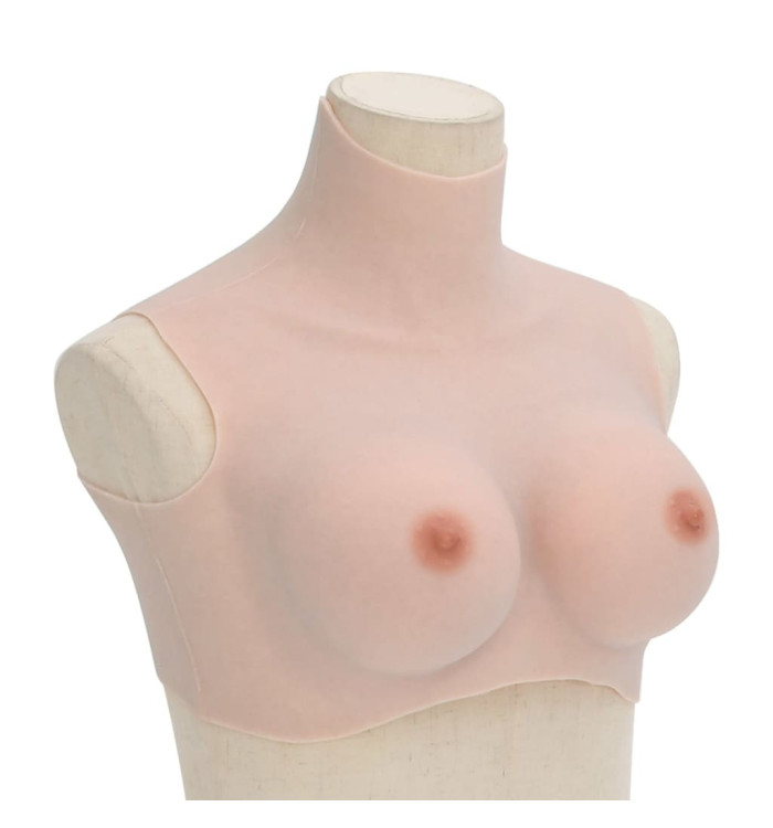 Plastron en silicone caucasien coupe D | Mobilier & Déco