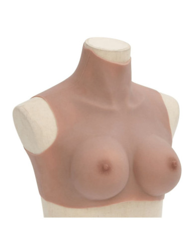 Plastron en silicone marron pâle coupe C | Mobilier & Déco