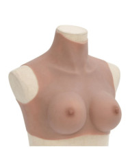 Plastron en silicone marron pâle coupe C | Mobilier & Déco
