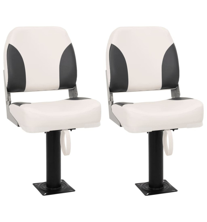Ensemble de sièges de bateau pliables lot de 4 dossier bas | Mobilier & Déco
