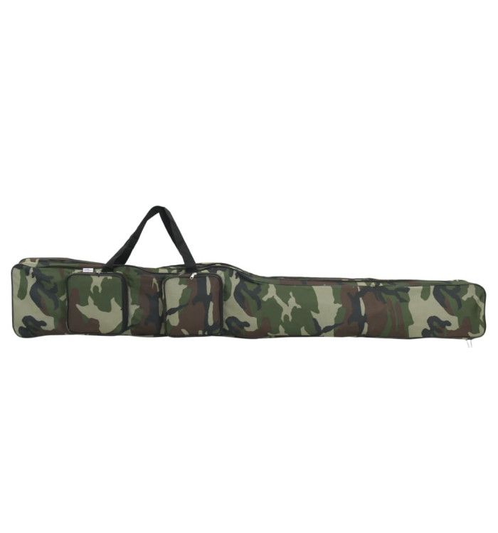Sac de canne à pêche vert camouflage 160 cm tissu oxford | Mobilier & Déco