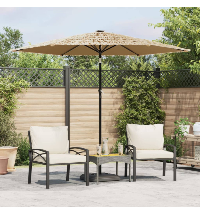 Parasol de jardin avec mât en acier marron 268x268x226 cm | Mobilier & Déco