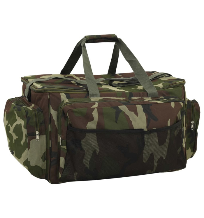 Sac de pêche imperméable vert camouflage tissu oxford | Mobilier & Déco