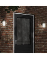 Appliques murales d'extérieur 2 pcs noir acier inoxydable | Mobilier & Déco
