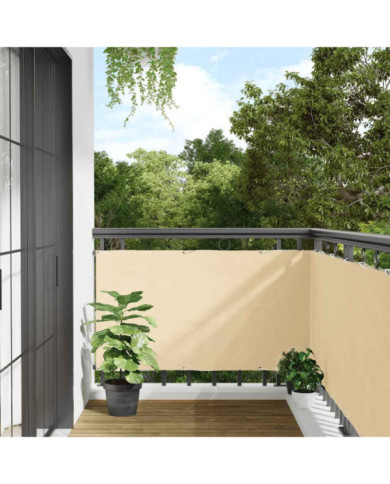 Écran d'intimité de balcon crème 600x120 cm PVC | Mobilier & Déco