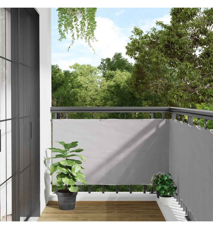 Écran d'intimité de balcon gris 300x120 cm PVC | Mobilier & Déco