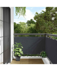Écran d'intimité de balcon anthracite 600x75 cm PVC | Mobilier & Déco