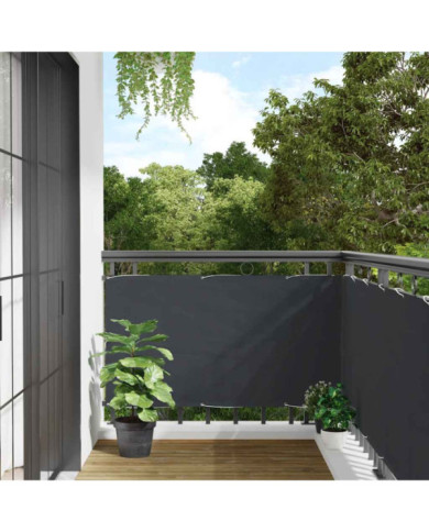 Écran d'intimité de balcon anthracite 800x75 cm PVC | Mobilier & Déco