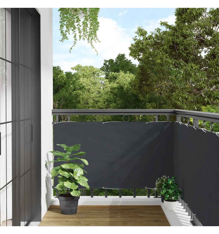 Écran d'intimité de balcon anthracite 800x75 cm PVC | Mobilier & Déco