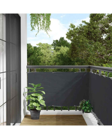 Écran d'intimité de balcon anthracite 300x120 cm PVC | Mobilier & Déco