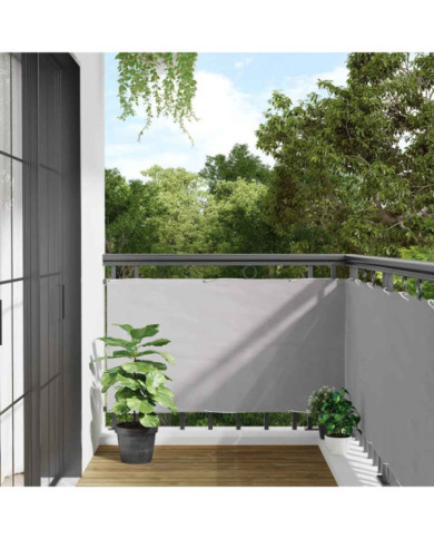 Écran d'intimité de balcon gris 300x75 cm PVC | Mobilier & Déco