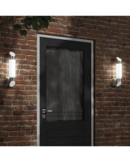 Applique murale d'extérieur argenté acier inoxydable | Mobilier & Déco