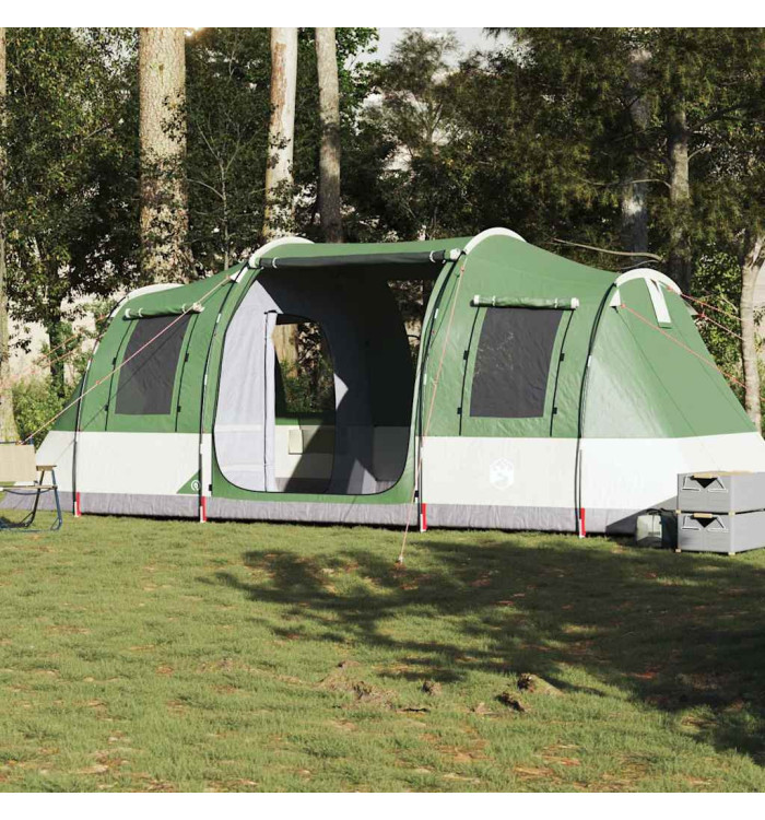 Tente de camping tunnel 4 personnes vert imperméable | Mobilier & Déco