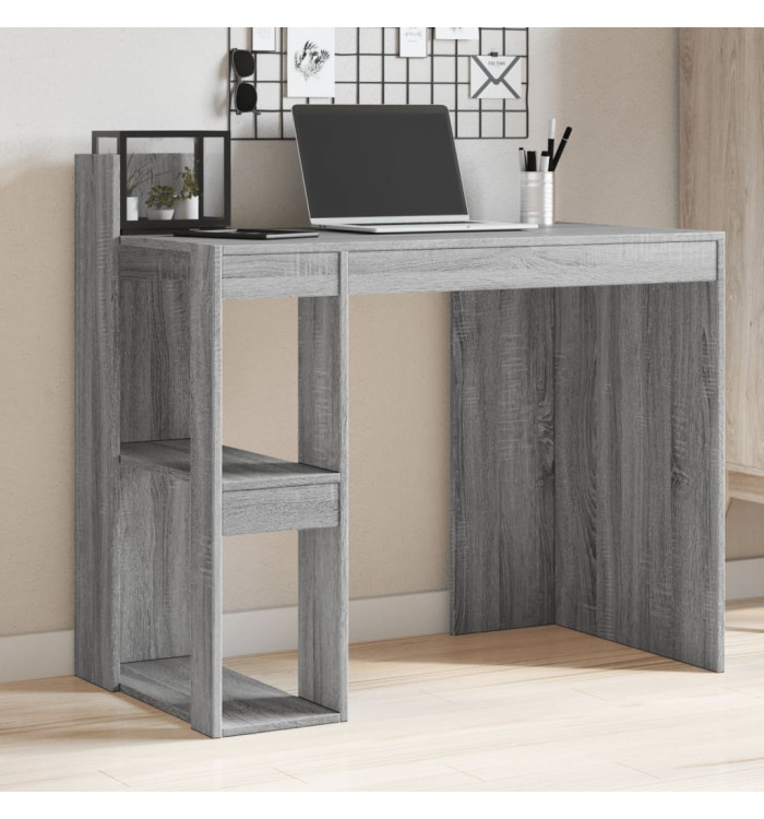 Bureau sonoma gris 103,5x56,5x94 cm bois d'ingénierie | Mobilier & Déco