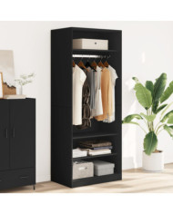 Garde-robe noir 80x50x200 cm bois d'ingénierie | Mobilier & Déco