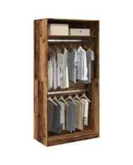 Garde-robe vieux bois 100x50x200 cm bois d'ingénierie | Mobilier & Déco