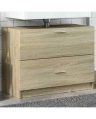 Armoire d'évier chêne sonoma 78x37x59 cm bois d'ingénierie | Mobilier & Déco