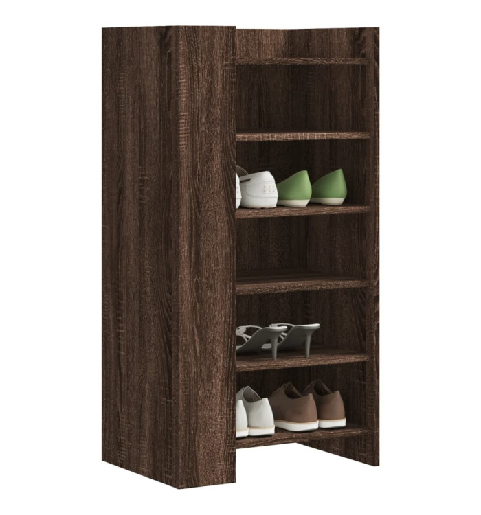 Armoire à chaussures chêne marron 52x37,5x100 cm | Mobilier & Déco