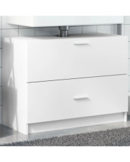 Armoire d'évier blanc 78x37x59 cm bois d'ingénierie | Mobilier & Déco