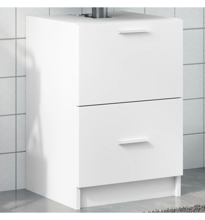 Armoire d'évier blanc 40x37x59 cm bois d'ingénierie | Mobilier & Déco