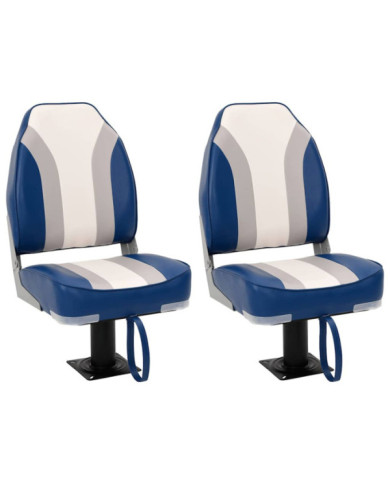 Ensemble de sièges de bateau pliables lot de 4 dossier haut | Mobilier & Déco