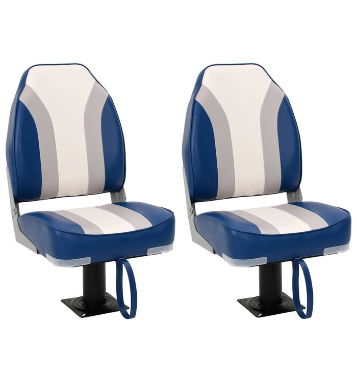 Sièges de bateau lot de 2 avec piédestal pivotant à 360° | Mobilier & Déco