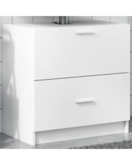 Armoire d'évier blanc 59x37x59 cm bois d'ingénierie | Mobilier & Déco