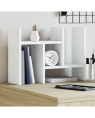 Organisateur de bureau blanc 34,5x15,5x35,5cm bois d'ingénierie | Mobilier & Déco