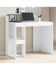 Bureau blanc 103,5x56,5x94 cm bois d'ingénierie | Mobilier & Déco
