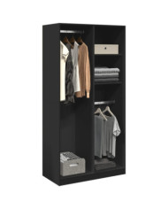 Garde-robe Noir 100x50x200 cm Aggloméré | Mobilier & Déco
