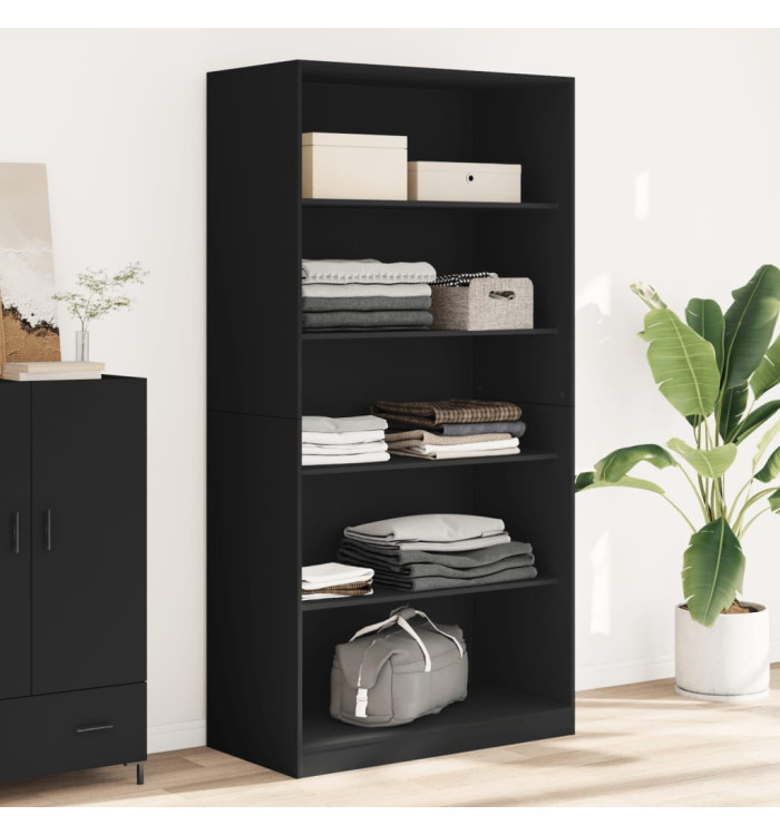 Garde-robe Noir 100x50x200 cm Aggloméré | Mobilier & Déco