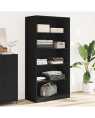 Garde-robe Noir 100x50x200 cm Aggloméré | Mobilier & Déco