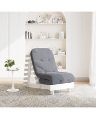 Canapé-lit futon avec matelas 60x206x11 cm bois massif de pin | Mobilier & Déco