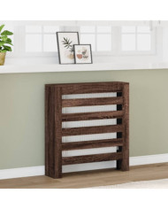 Cache-radiateur chêne marron 78x20x82 cm bois d'ingénierie | Mobilier & Déco