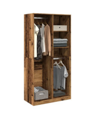 Garde-robe vieux bois 100x50x200 cm bois d'ingénierie | Mobilier & Déco
