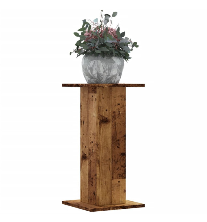 Supports pour plantes 2 pcs vieux bois bois d'ingénierie | Mobilier & Déco