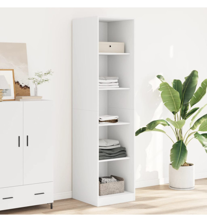 Garde-robe Blanc 50x50x200 cm Bois d'ingénierie | Mobilier & Déco