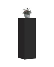 Supports pour plantes 2 pcs noir 33x33x100 cm bois d'ingénierie | Mobilier & Déco