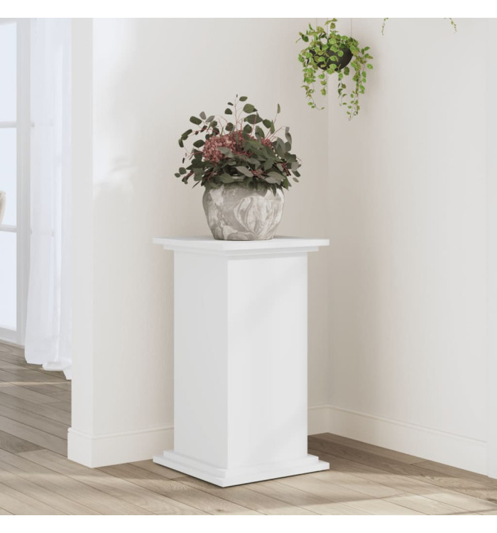 Support pour plantes blanc 33x33x60 cm bois d'ingénierie | Mobilier & Déco