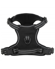 Harnais pour chien et bandes réfléchissantes réglables noir XL | Mobilier & Déco