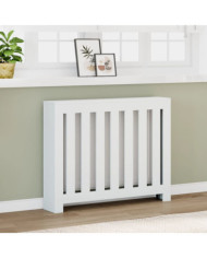 Cache-radiateur blanc 104x20x82 cm bois d'ingénierie | Mobilier & Déco