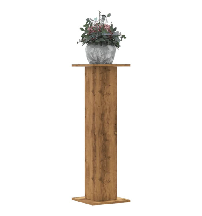 Supports pour plantes 2 pcs chêne artisanal bois d'ingénierie | Mobilier & Déco