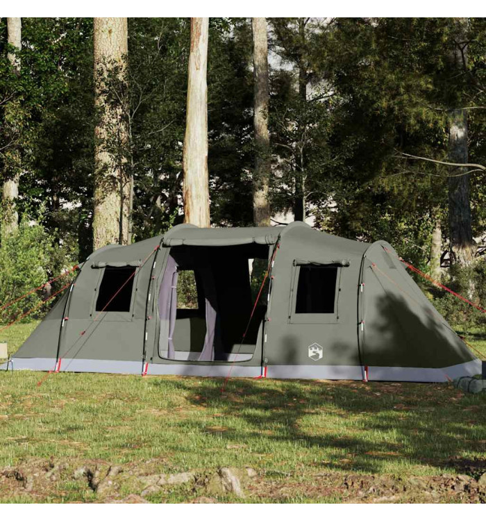 Tente familiale tunnel 6 personnes vert olive imperméable | Mobilier & Déco