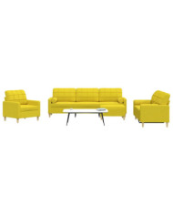 Ensemble de canapés 4 pcs repose-pied et coussins décoratifs | Mobilier & Déco