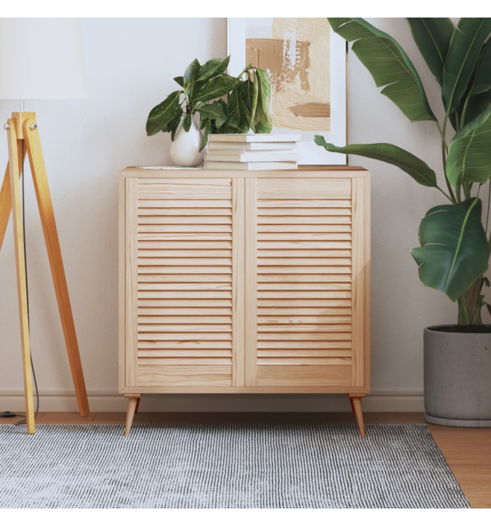 Portes d'armoire à persiennes 2pcs 69x39,4cm bois de pin massif | Mobilier & Déco